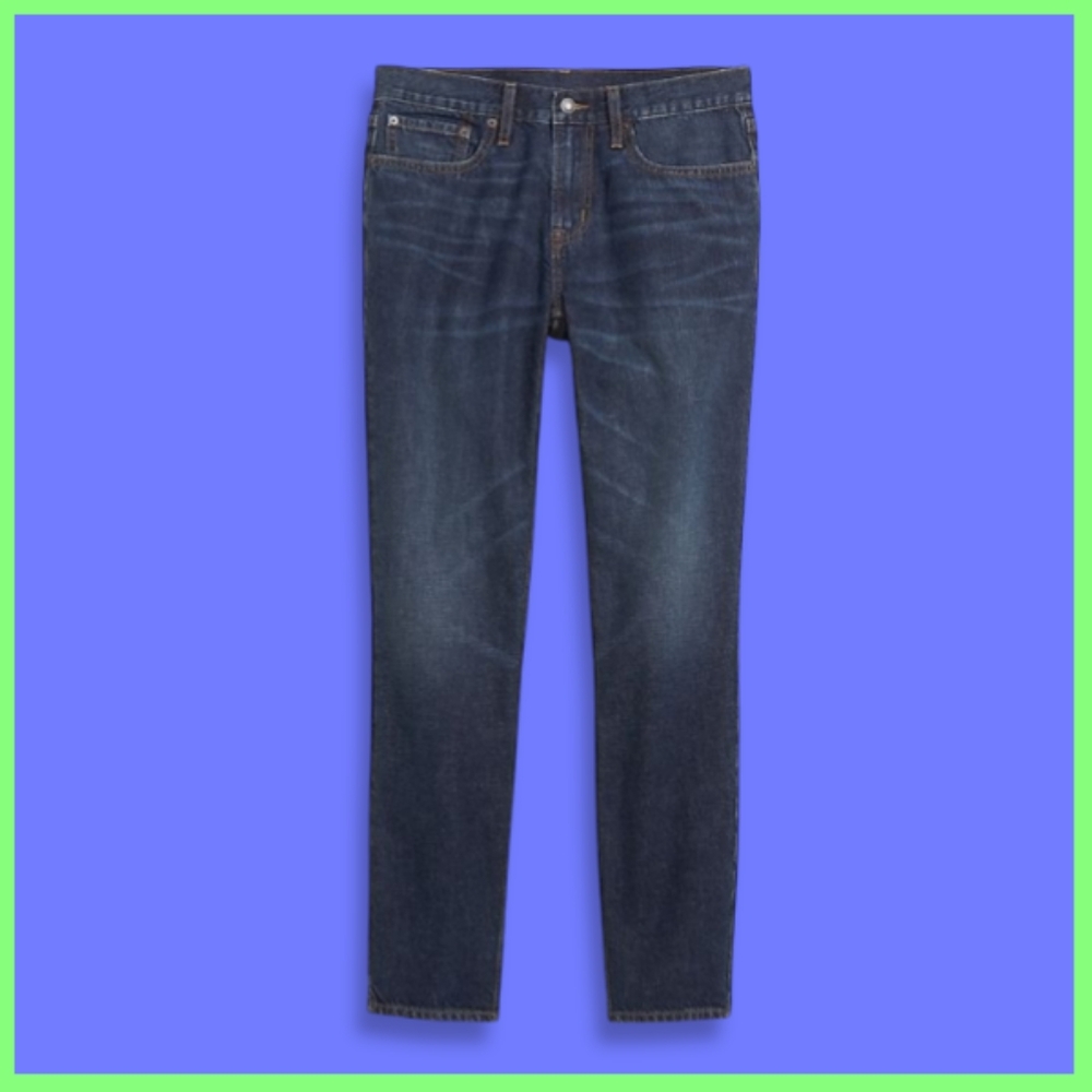 OLD NAVY NWT ATHLETIC TAPER DARK-WASH JEANS